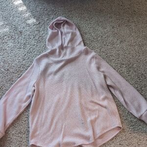 LOFT Light Pink Hooded Sweater